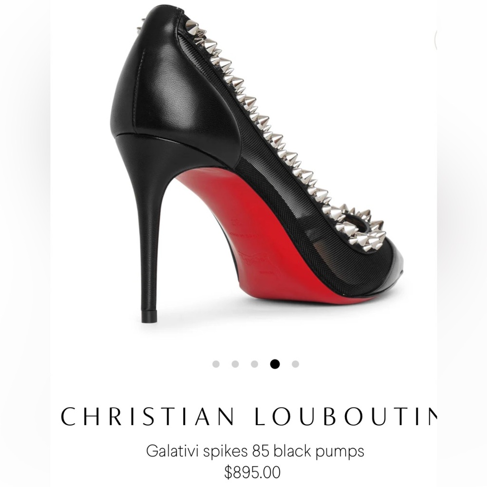 Christian Louboutin Galativi Spikes 85 Nappa 39 Worn Once! - Picture 9 of 10